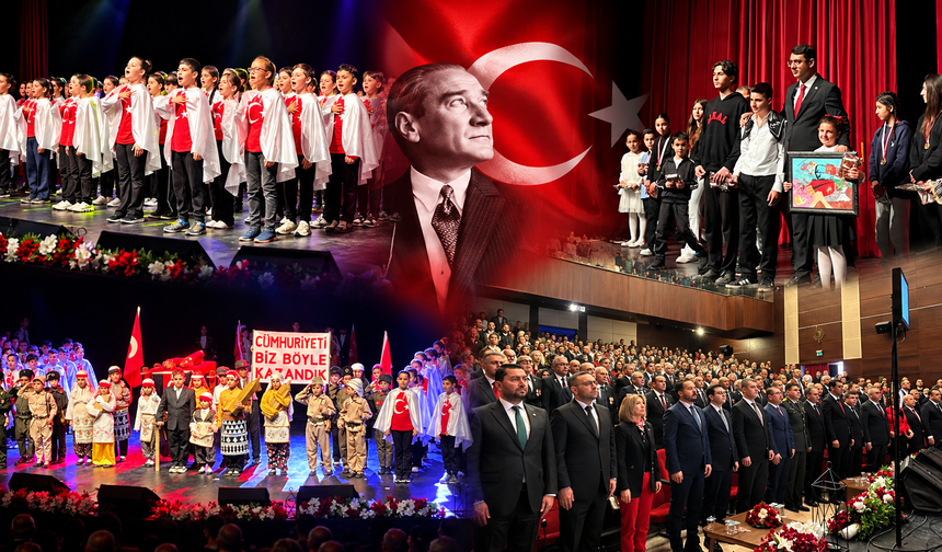 Uşak’ta Cumhuriyetimizin kuruluşunun 103. yıl dönümü kutlandı