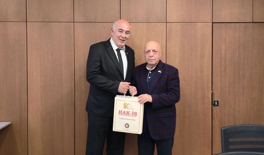 Hizmet-İş Uşak Şubesi, Genel Başkan Mahmut Arslan ile Buluştu