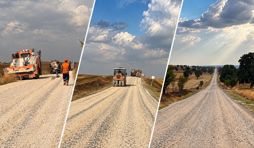 Uşak Ulubey’de 5,5 Kilometrelik Yol Çalışması Tamamlandı