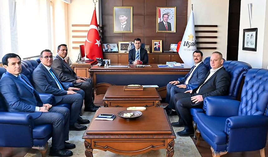 Uşak Valiliğinde Dernek Başkanlarından Ziyaret