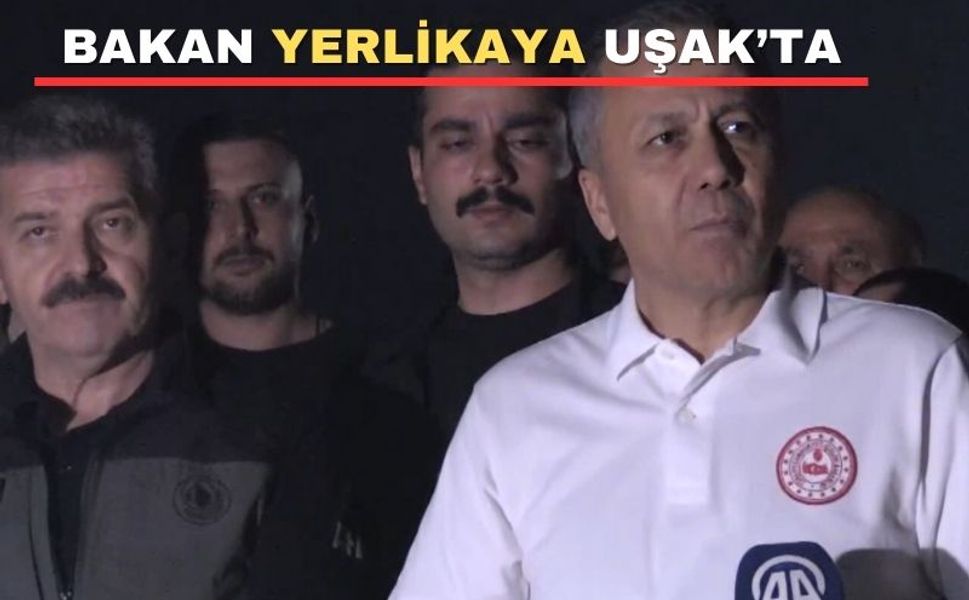 Yerlikaya; "Uşak Eşme yangınıyla ilgili bir kişi gözaltında”