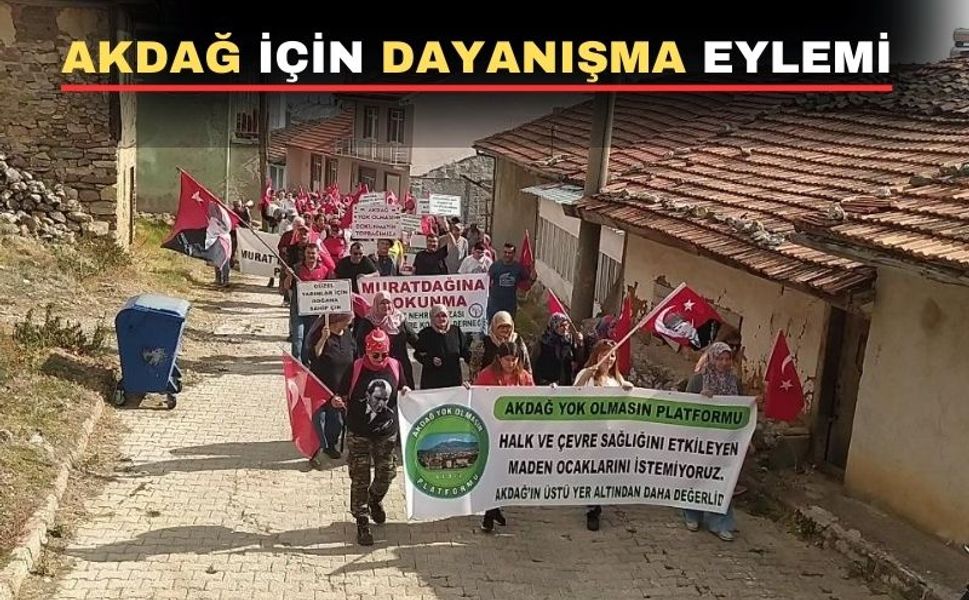 Uşaklı çevrecilerden Akdağ köylülerine destek