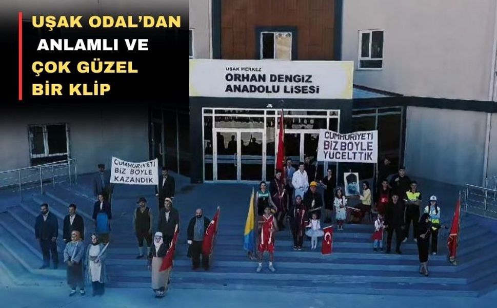 Uşak ODAL’dan 500 öğrenci ile Cumhuriyet Kutlaması