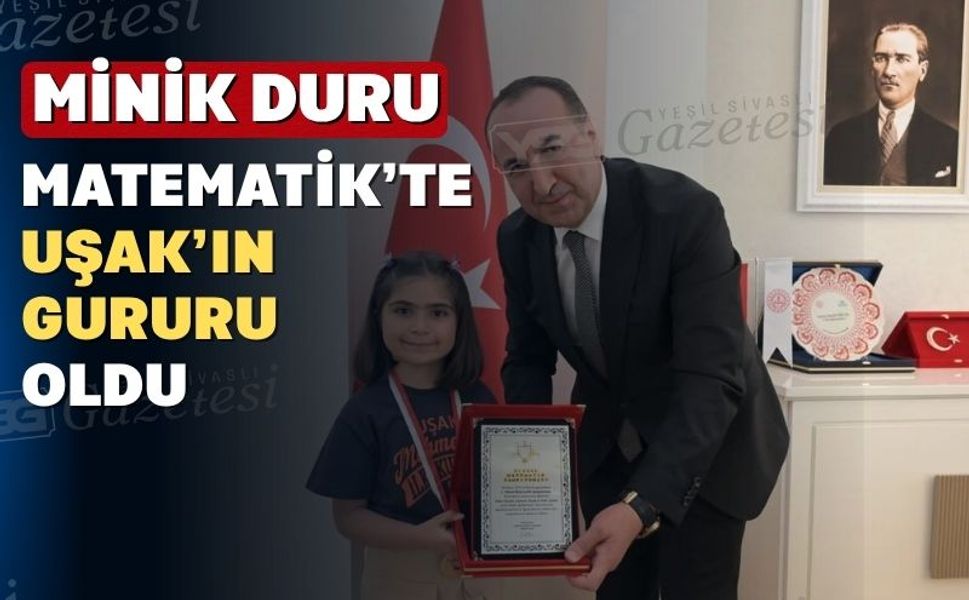 Ulusal Matematik Şampiyonası’nda minik Uşaklı Türkiye 2’incisi oldu