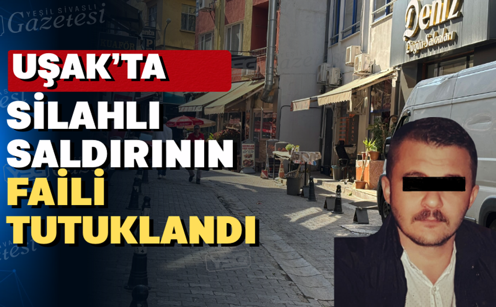 Uşak'ta 2 kişiyi silahla yaralayan firari yakalandı