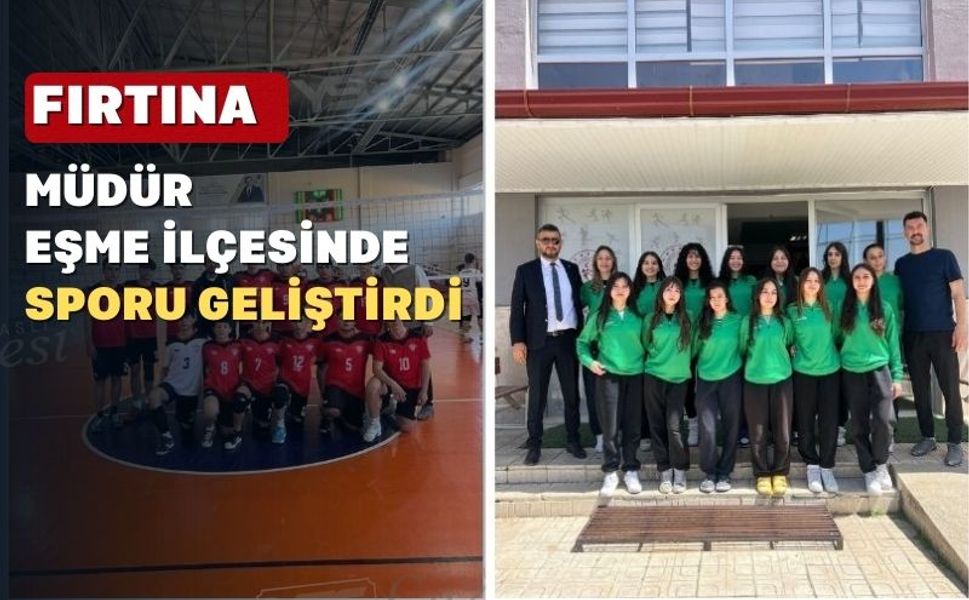 Uşak’ın Eşme ilçesi sporda fırtına gibi esiyor