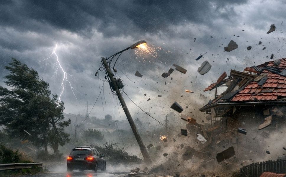 Uşak Valiliği uyardı; yarın kuvvetli fırtına ve rüzgâr var