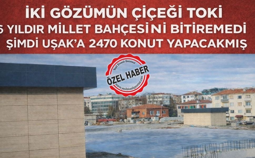 Uşaklı Millet Bahçesi “Ne zaman bitecek?” merak ediyor