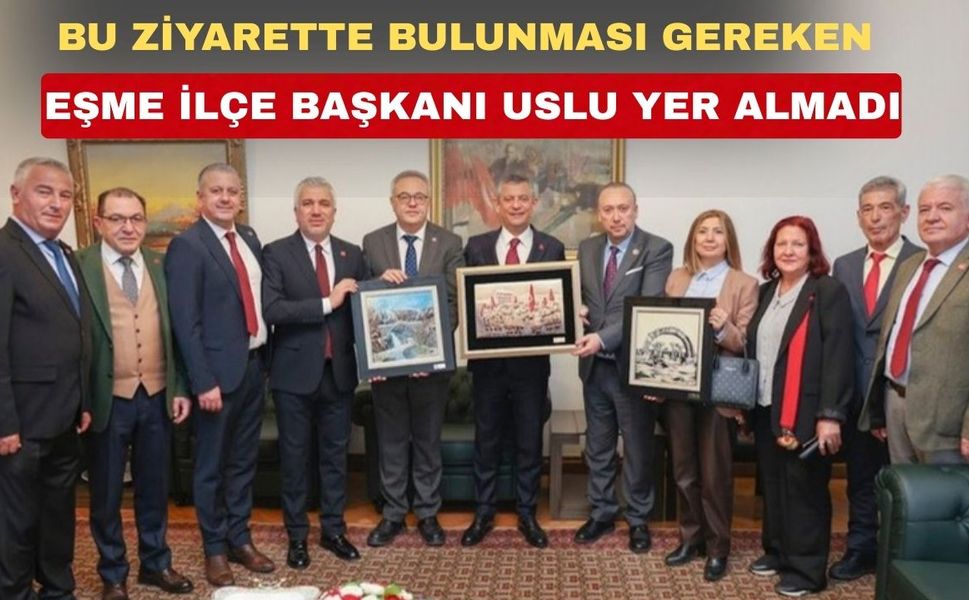 CHP Uşak İl Örgütü bir eksiği ile Genel Başkana gitti