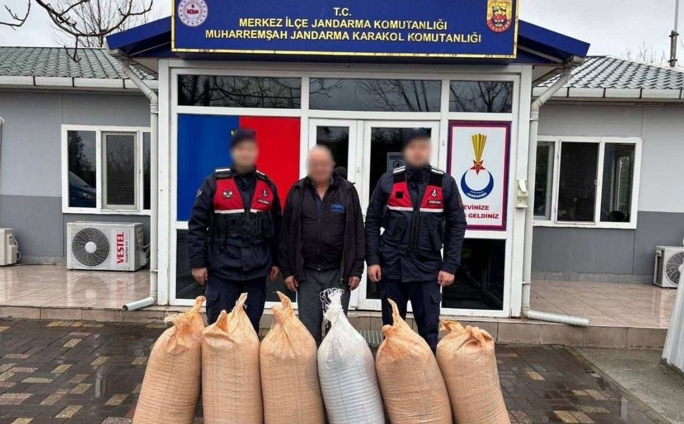 Uşak’ta 6 çuval çörekotu çalan kişi tutuklandı