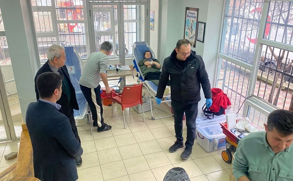 Uşak Kültür ve Turizm Müdürlüğü çalışanları kan bağışında bulundu