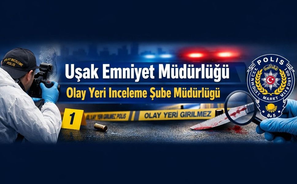Uşak Olay Yeri İnceleme Şube Müdürlüğü Türkiye 1. oldu