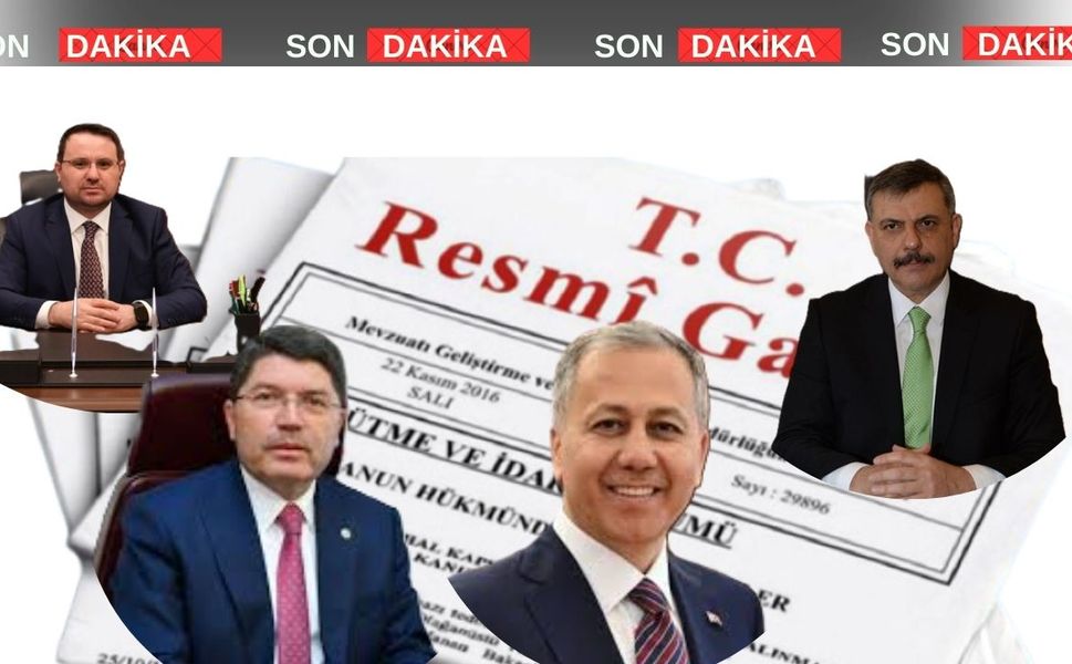 Adalet Bakanı Yılmaz Tunç ve İçişleri Bakanı Ali Yerlikaya görevden afedildiler
