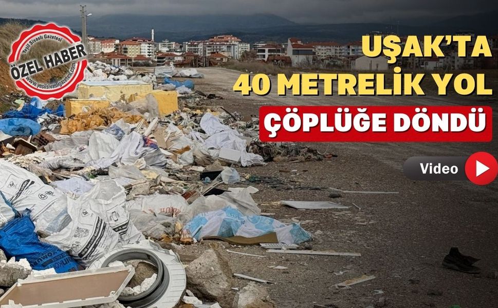 Uşak’ın Gelişen Yüzüne Yakışmıyor 40 Metrelik Yol Moloz Yığınına Döndü!