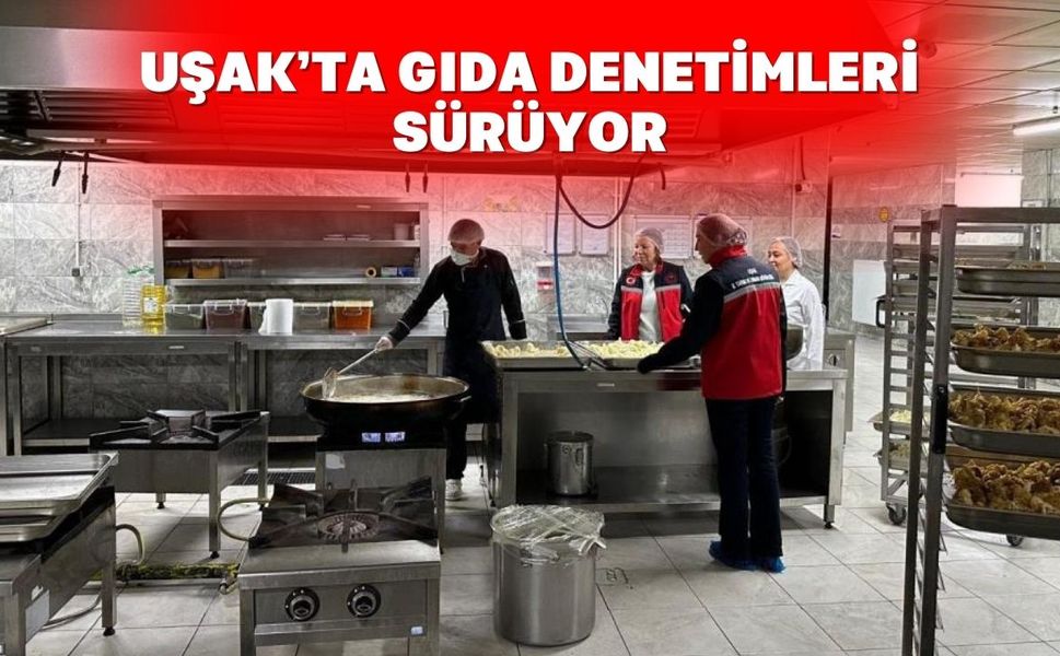 Uşak'ta gıdaya yönelik denetimler sıklaştırıldı