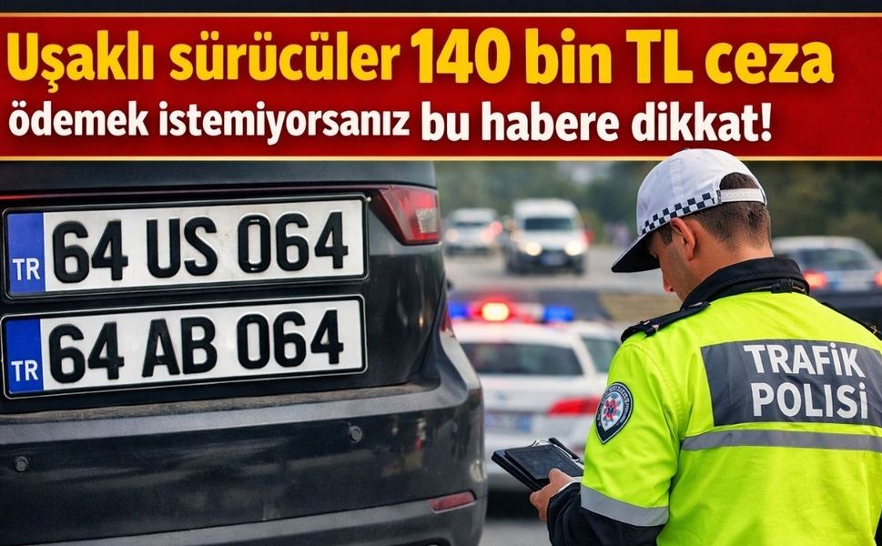 Plakası APP Olan Uşaklı sürücülere uyarı!