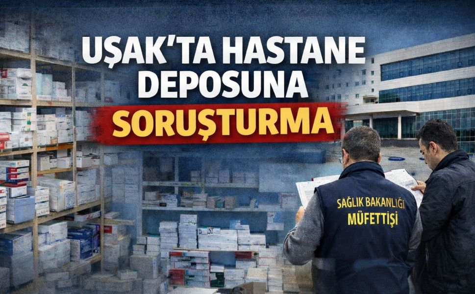 Uşak’ta Hastane Deposuna Soruşturma