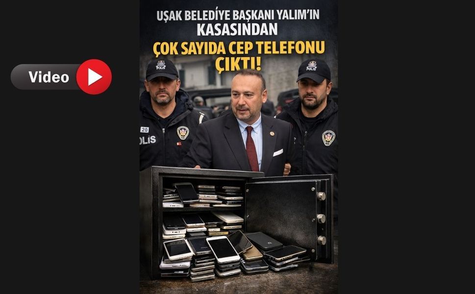 Uşak’ta yapılan aramada Yalım’a ait çok sayıda cep telefonu bulundu