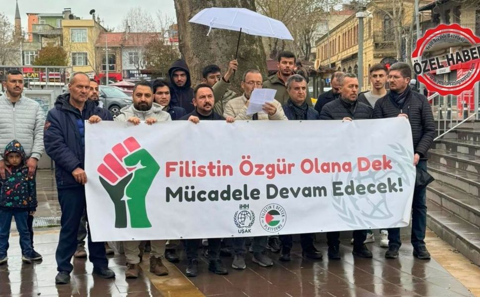 Uşak Filistin’e Destek Platformu’ndan ABD ve İsrail’e tepki
