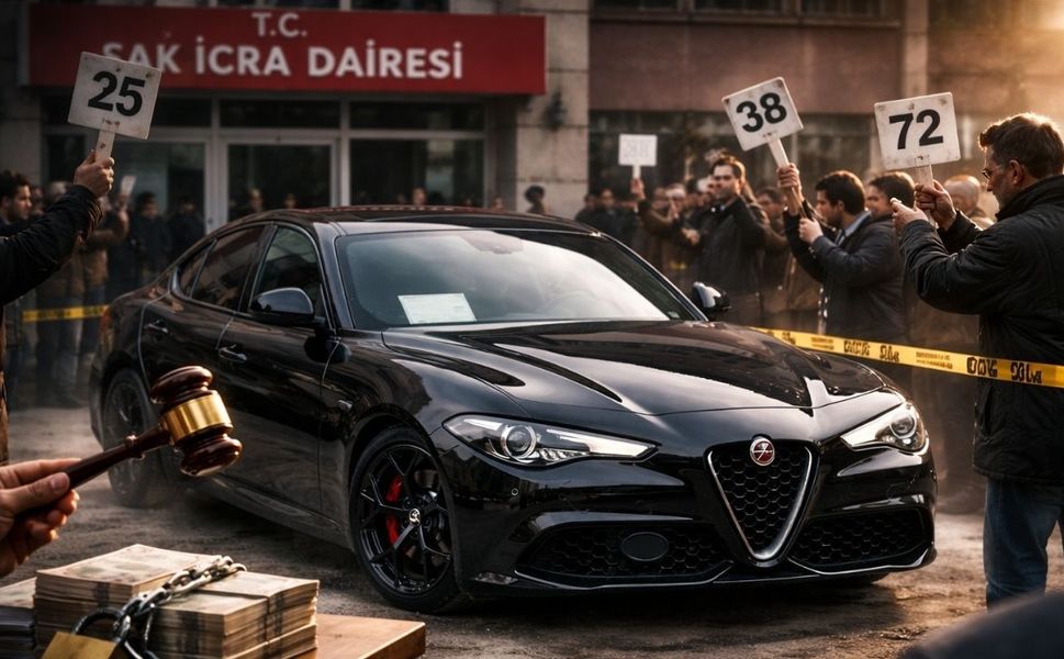 Uşak İcra Dairesi 3,5 milyon TL’ye lüks Alfa Romeo aracı satışa çıkardı