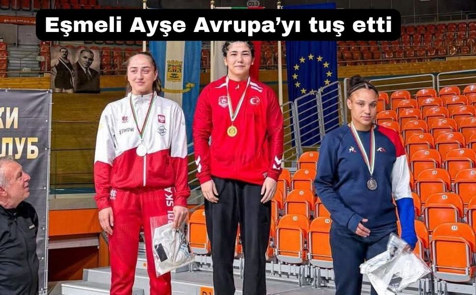 Uşak’ın pehlivan kızı Bulgaristan’dan altın madalya ile dönüyor