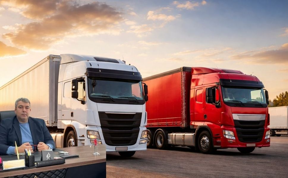 Uşak’ın Banaz ilçesinde nakliyeciler kontak kapatıyor