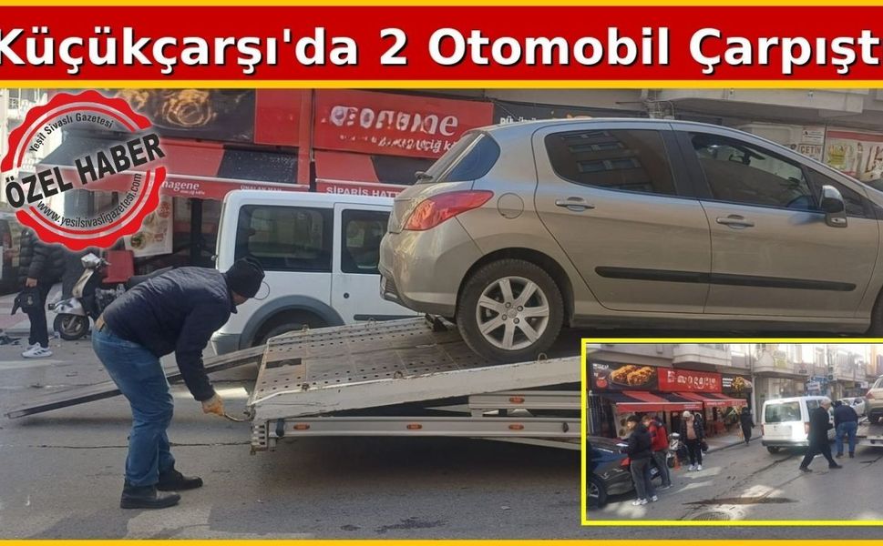 Uşak’ta ters yola giren araç başka bir araçla çarpıştı