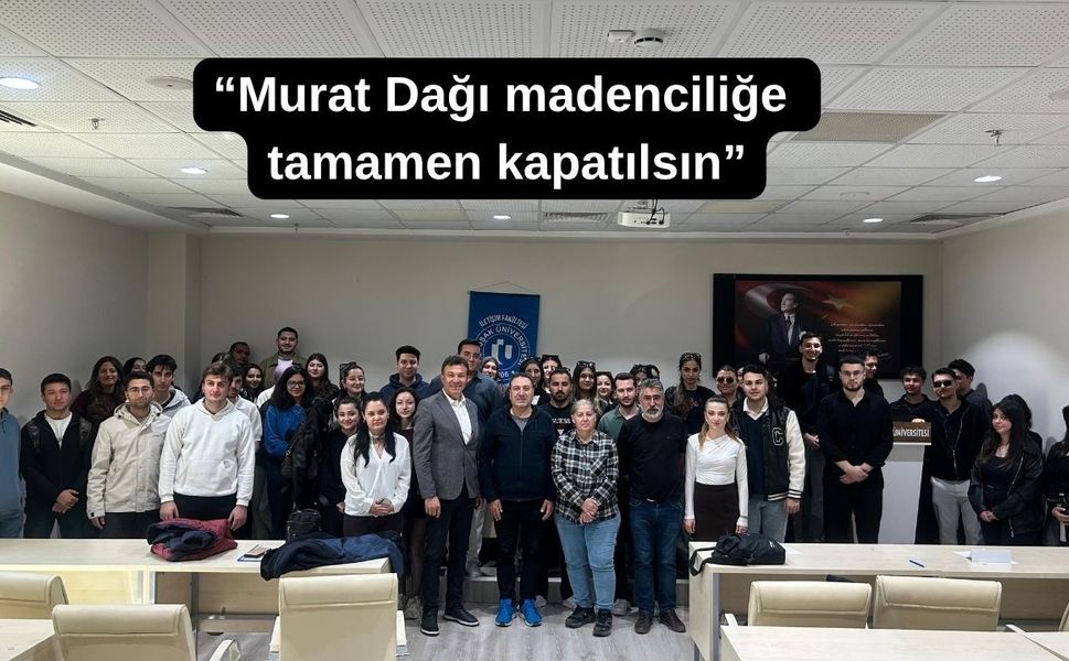 Uşak Üniversitesi Çevre Bilinci Seminerinde Murat Dağı konuşuldu