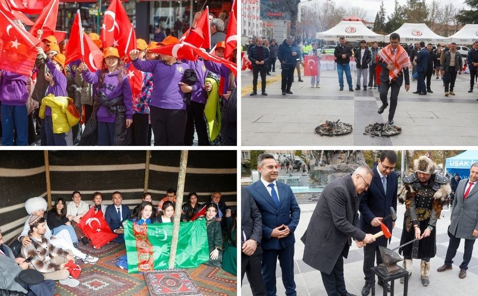 Uşak’ta Nevruz Bayramı coşkulu bir şekilde kutlandı