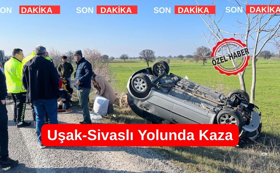 Uşak-Sivaslı Yolunda Kaza