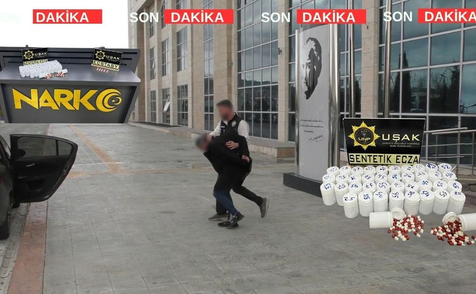 Uşak’ta sentetik ecza ve ecstasy operasyonu