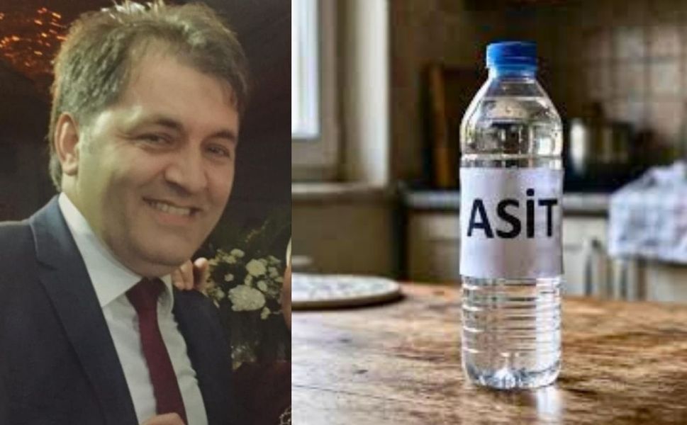 Su yerine asit içti canından oldu