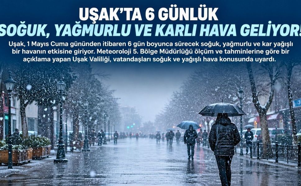 Uşak’ta Baharın Ortasında Kar Yağışı Bekleniyor
