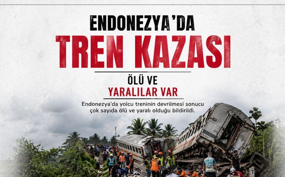 Endonezya'da tren kazası: 14 ölü, 84 yaralı