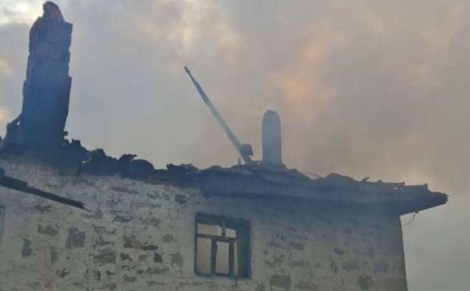 Selendi'de Korkutan Yangın