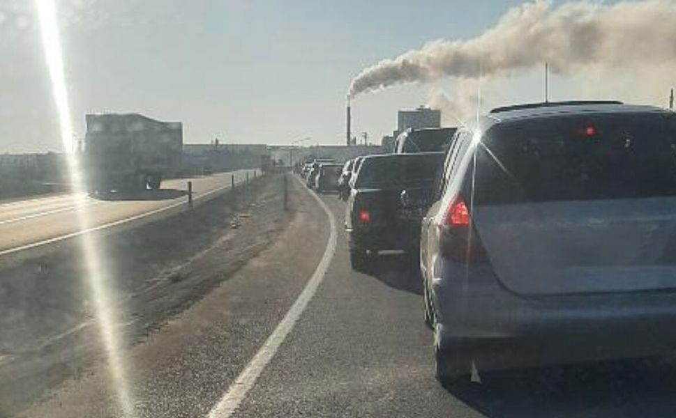 Uşak OSB Kavşağında Sabah Çilesi