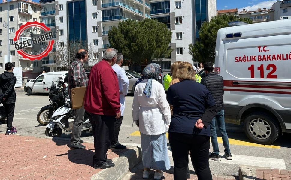 Uşak’ta İlkokul Önünde Korkutan Kaza