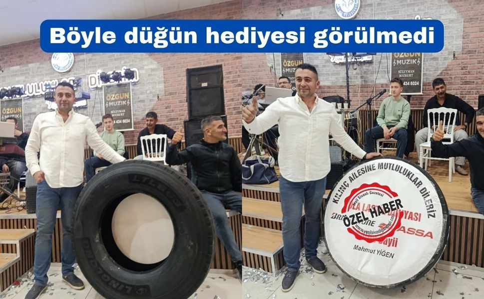 Uşak’ta damada altın yerine ilginç bir hediye verildi