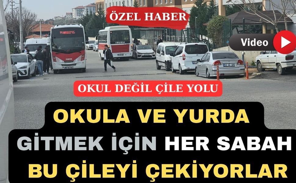 Uşak’ta Bu Yol Öğrencilerin ve Öğretmenlerin Çilesi
