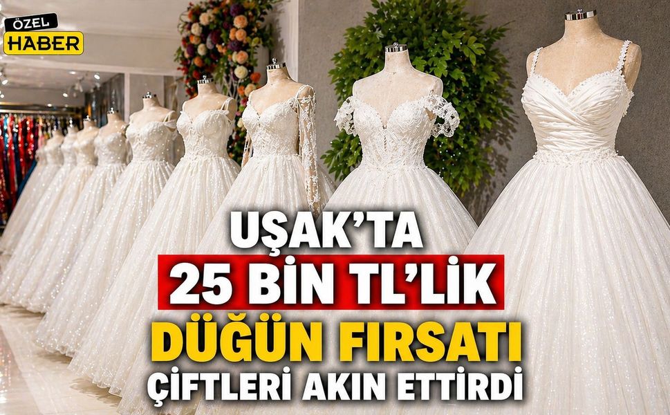 Uşak’ta 25 Bin TL’lik Düğün Fırsatı Çiftleri Akın Ettirdi