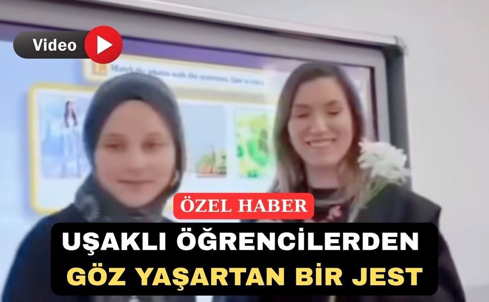 Uşaklı Öğrencilerden “Öğretmenimizin Yanındayız” Akımı