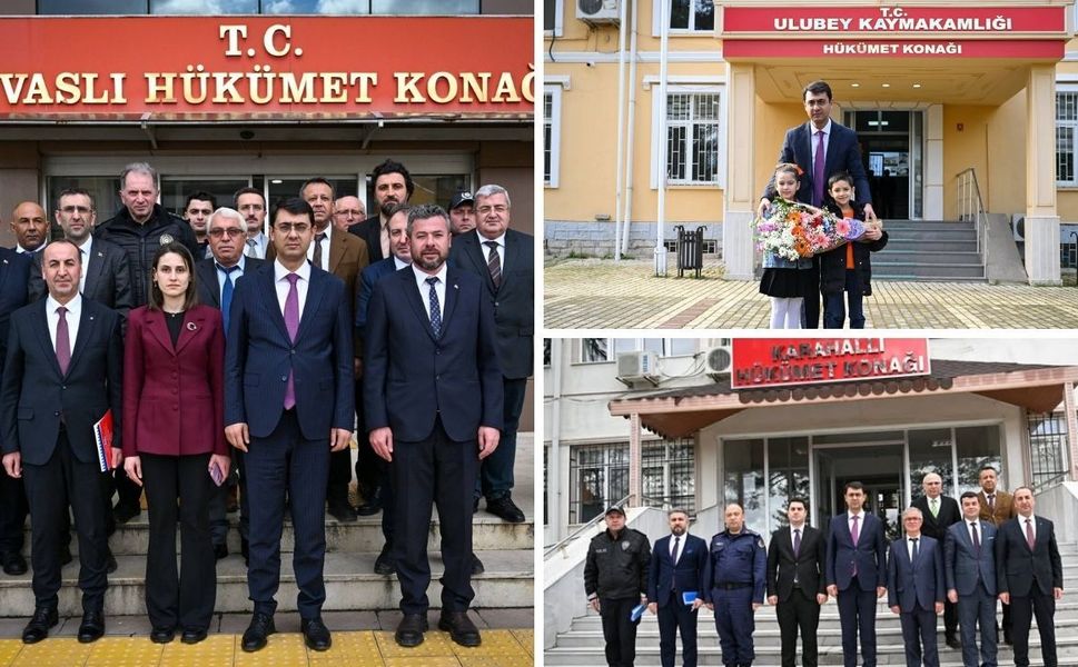 Uşak’ın genç valisi jet gibi bir günde 3 ilçeyi ziyaret etti