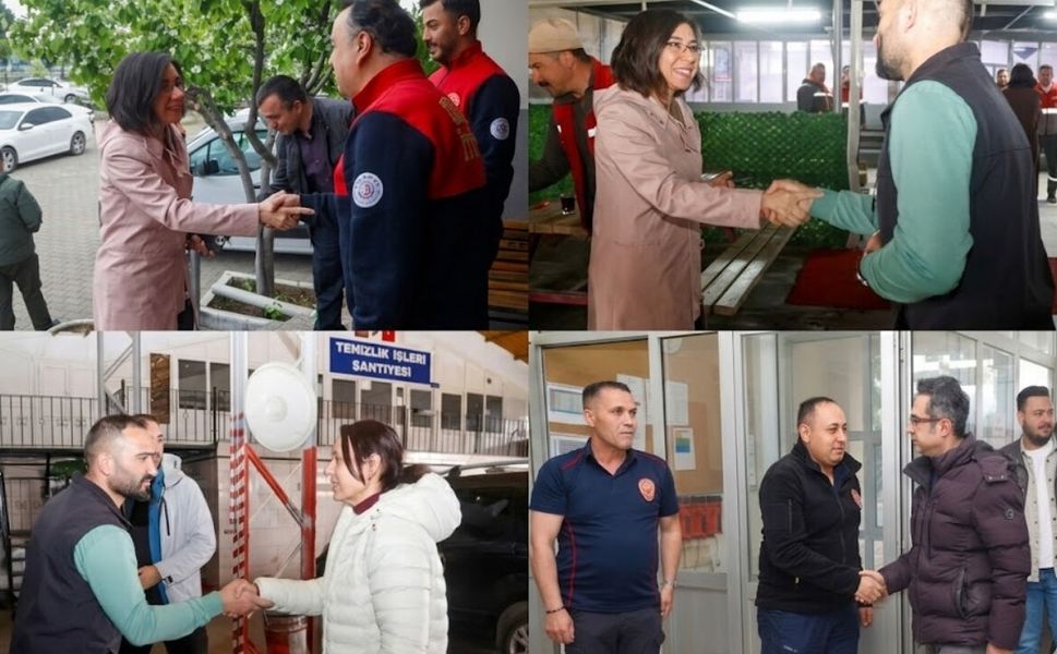 1 Mayıs Emek ve Dayanışma Günü'nde Uşak Belediye Personeli  Unutulmadı