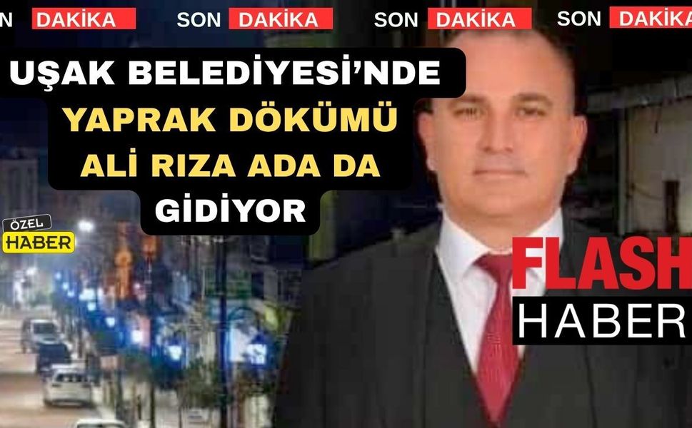 Uşak Belediye Başkan Yardımcısı İstifa Etti İddiası