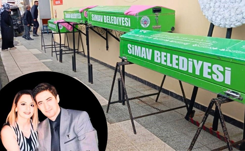 Uşak’ta Yaşamını Yitiren Özlüer Ailesi Gözyaşları ile Toprağa Verildi