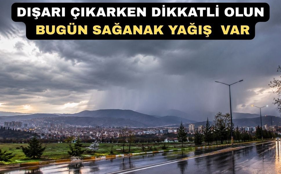 Dikkat! Bugün Uşak’ta Sağanak Yağmur Bekleniyor