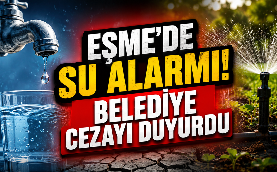 Eşme’de Su Alarmı! Belediye Cezayı Duyurdu