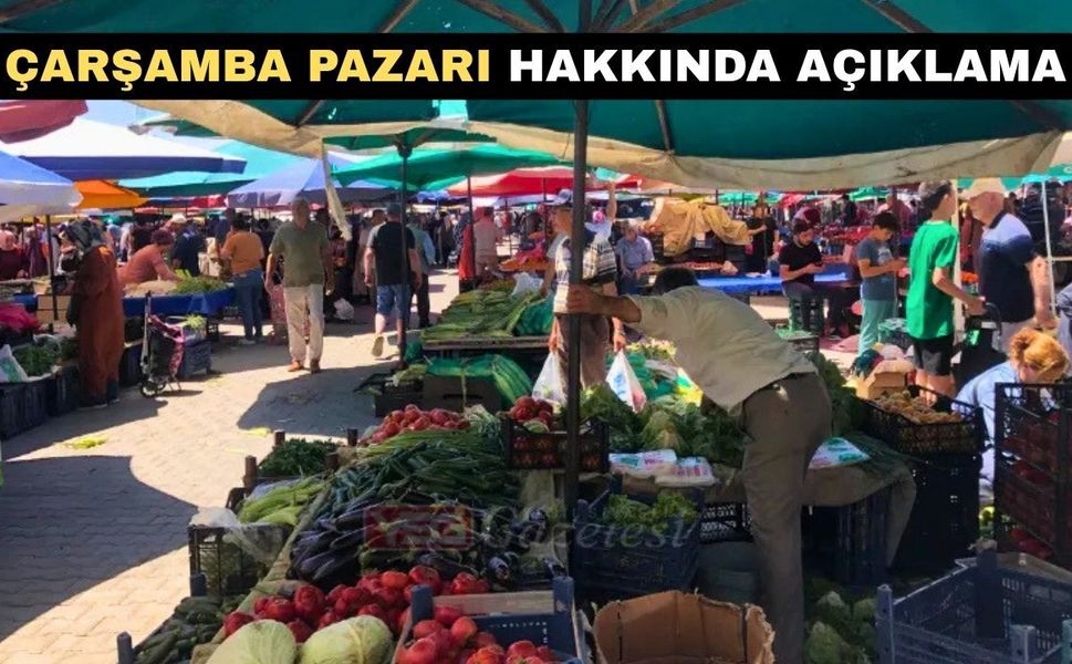 Uşak Belediyesi Çarşamba Pazarı hakkında açıklama yaptı