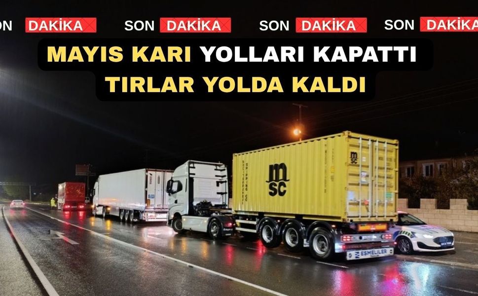 Kar nedeniyle Afyonkarahisar-Uşak Karayolu Trafiğe Kapandı