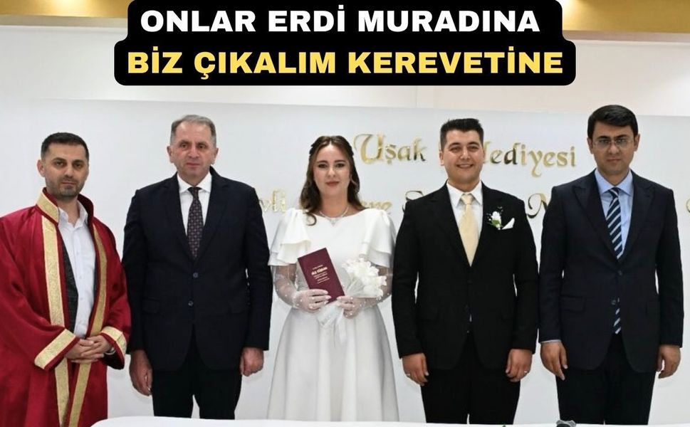 Uşak'ta görevli Komiser ve polis evlendi